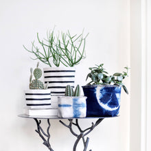 Load image into Gallery viewer, Gray Green Goods - 2.5&quot; Indigo Canvas Planter - More blue
