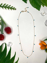 Load image into Gallery viewer, Elysium Jewelry - Stone Bead Choker: 14k Gold Fill / Lapis
