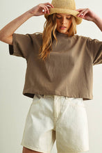 Load image into Gallery viewer, MIOU MUSE - SHORT SLEEVE LINEN KNITTED TOP
