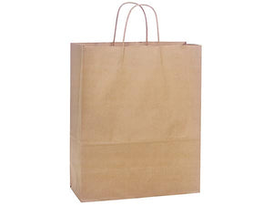Nashville Wraps - Brown Kraft Paper Shopping Bags: 250 Pack / Rose 5.5x3.25x8.375"