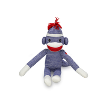 Load image into Gallery viewer, Plushland - 20&quot; Sock Monkey Stuffed Animal: Pink
