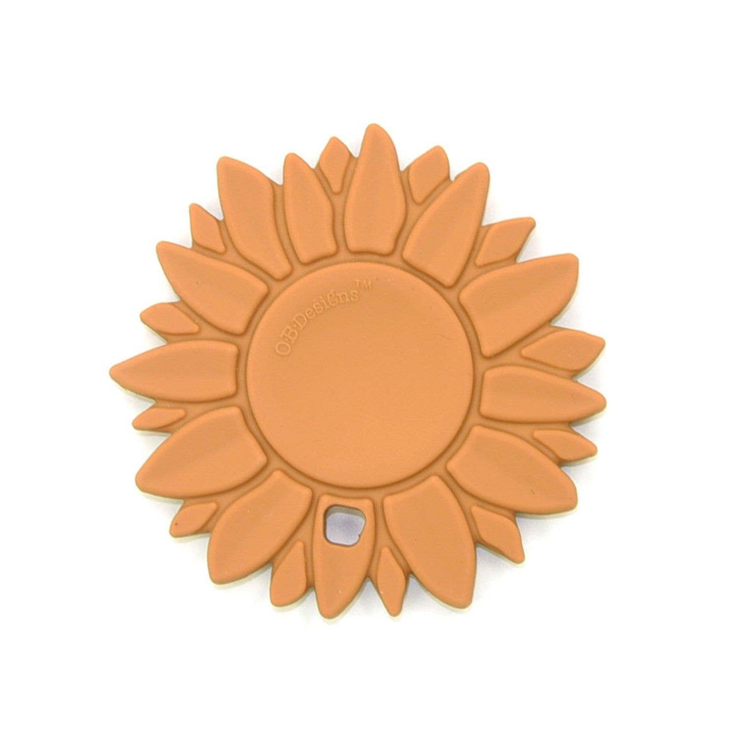 OB - Silicone Sunflower Teether - Orange