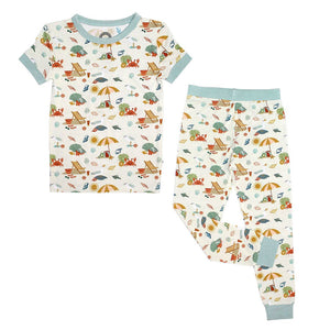 Emerson and Friends - Beach Day Summer Kids Bamboo Pajamas Set: 2T