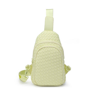 Sol and Selene - Beyond The Horizon - Woven Neoprene Sling Backpack: Cream