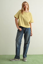 Load image into Gallery viewer, MIOU MUSE - SHORT SLEEVE LINEN KNITTED TOP
