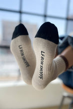 Load image into Gallery viewer, Le Bon Shoppe - Color Block Girlfriend Socks : Black Coffee
