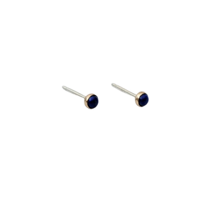 CLP Jewelry - Tiny Stone Stud Earrings: Turquoise