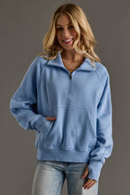 Load image into Gallery viewer, Panache Apparel Co. - Blue Quarter Zip Sweatshirt
