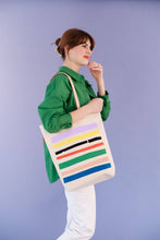 Load image into Gallery viewer, Ampersand Design Studio - Color Me Striped Tote
