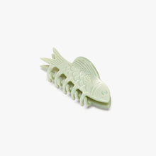 Load image into Gallery viewer, WINONA IRENE - Jade Green Fish Mini Acetate Hair Claw Clip Opal Rhinestones
