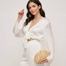 Load image into Gallery viewer, Urban Expressions - Triana Straw Frame Clutch - Natural
