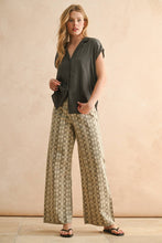 Load image into Gallery viewer, MIOU MUSE - Baby Blue - BUTTON DOWN CAP SLEEVE SHIRT
