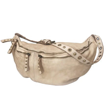 Load image into Gallery viewer, Bolsa Nova Handbags - Bella Large Leather Sling Bag: Cognac
