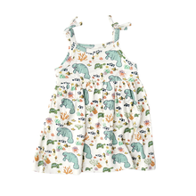 Load image into Gallery viewer, Emerson and Friends - Manatee Summer Sundress Bamboo Kids Clothing: 6-12M
