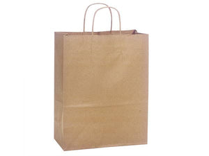 Nashville Wraps - Brown Kraft Paper Shopping Bags: 250 Pack / Rose 5.5x3.25x8.375"