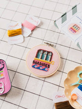 Load image into Gallery viewer, Cotton Clara - Sardines Cross Stitch Kit
