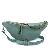 Load image into Gallery viewer, Bolsa Nova Handbags - Capri Leather Sling Bag: Mushroom
