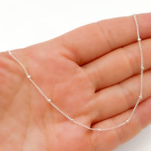 Load image into Gallery viewer, Tresor J Inc. - 444SSN. Sterling Silver Satellite Necklace: Silver / 16 inch / Satellite
