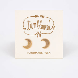 Tumbleweed - Stars & Moon Studs: Sterling Silver