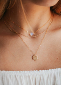 Hello Adorn - Moonstone Cushion Necklace