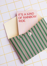 Load image into Gallery viewer, ECKE - Green and Pink Stripes Wallet

