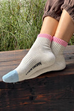 Load image into Gallery viewer, Le Bon Shoppe - Color Block Girlfriend Socks : Black Coffee
