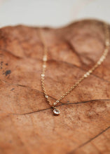 Load image into Gallery viewer, Hello Adorn - Solitaire Necklace: 14kt Gold Fill
