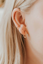 Load image into Gallery viewer, Hello Adorn - Tiny Hoops | 14kt Gold Fill + Sterling Silver: Twisted / 14kt Gold Fill / 7mm
