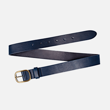 Load image into Gallery viewer, Amsterdam Heritage - Marin Gold Oval Buckle Belt Black- M/L
