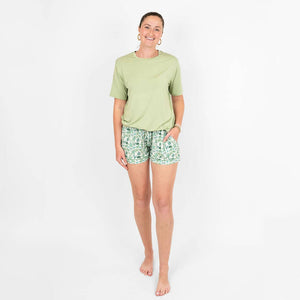 Emerson and Friends - Save the Sea Turtles Womens Pajama Shorts