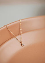 Load image into Gallery viewer, Hello Adorn - Solitaire Necklace: 14kt Gold Fill

