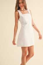 Load image into Gallery viewer, MIOU MUSE -  LINEN SQUARE NECK MINI DRESS
