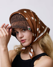 Load image into Gallery viewer, Lost Pattern Silk Scarf - Retro Polka
