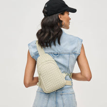 Load image into Gallery viewer, Sol and Selene - Beyond The Horizon - Woven Neoprene Sling Backpack: Cream
