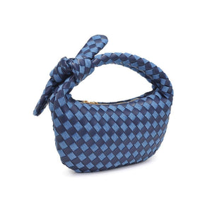 Urban Expressions - Lizbeth Woven Knot Clutch - Oatmilk