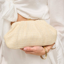 Load image into Gallery viewer, Urban Expressions - Triana Straw Frame Clutch - Natural

