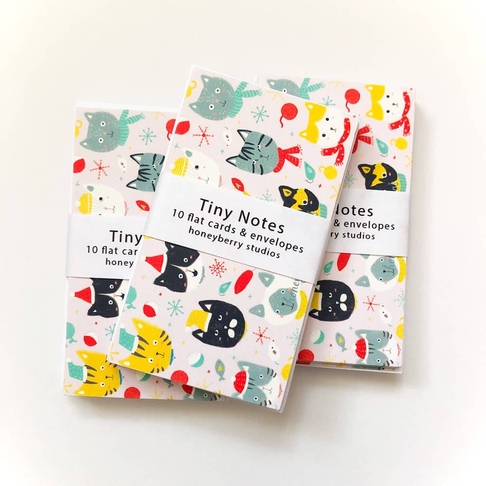 Honeyberry Studios - Winter Kitties Tiny Notes