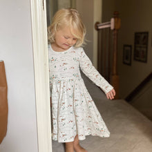 Load image into Gallery viewer, Finn + Emma - Long sleeve twirl dress- into the woods
