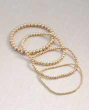 Load image into Gallery viewer, Coast and Cove - 4mm Gold Filled Ball Bracelet
