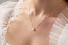 Load image into Gallery viewer, Thira Jewelry - Tiny Blue Larimar Necklace
