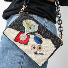 Load image into Gallery viewer, INK + ALLOY - Elenor Martini + Caviar Beaded Bag
