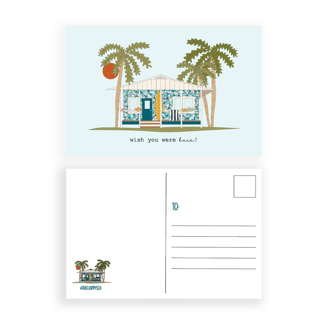 The Happy Sea - Wish You Were Here Postcard