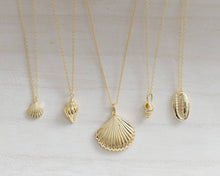 Load image into Gallery viewer, Coast and Cove - Gold Conch Shell Necklace
