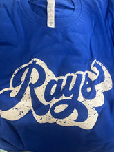 Load image into Gallery viewer, Groovy Rays Tee- Blue or White
