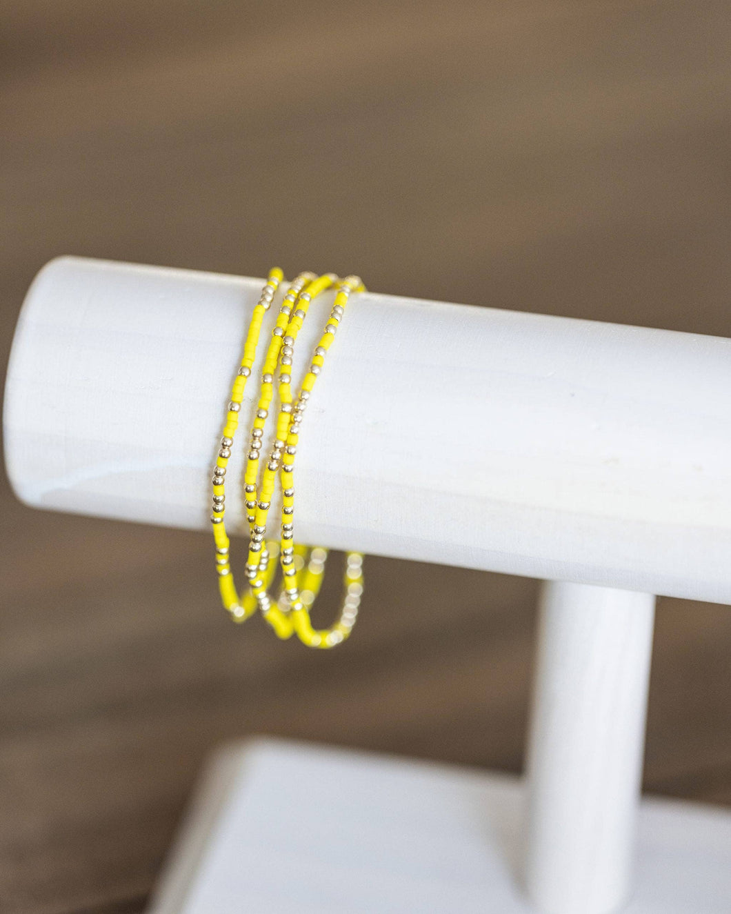 Coast and Cove - Goldie Sprinkle Beaded Bracelet- YELLOW