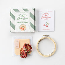 Load image into Gallery viewer, Cotton Clara - Cherry Cross Stitch Kit
