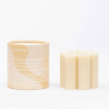 Load image into Gallery viewer, Ginger June Candle Co. - cream daisy pillar candle
