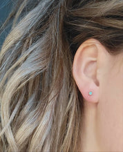 Load image into Gallery viewer, CLP Jewelry - Tiny Stone Stud Earrings: Opal
