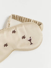 Load image into Gallery viewer, Lost Pattern Silk Sleep Eye Mask - Champagne Martini

