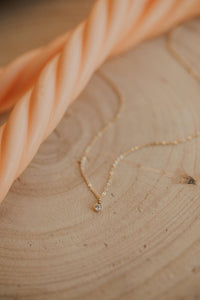 Hello Adorn - Solitaire Necklace: 14kt Gold Fill